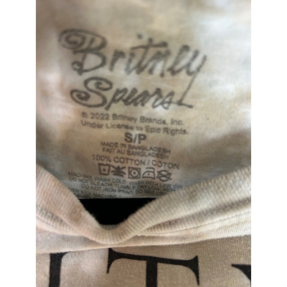 Britney Spears 2022 Tie Dye Graphic T-Shirt S Small Pop Star Music Tee - Picture 3 of 4
